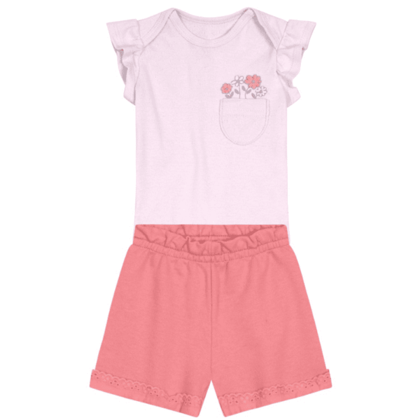Conjunto Body Ribana Jacquard e Shorts Moletinho - Image 2