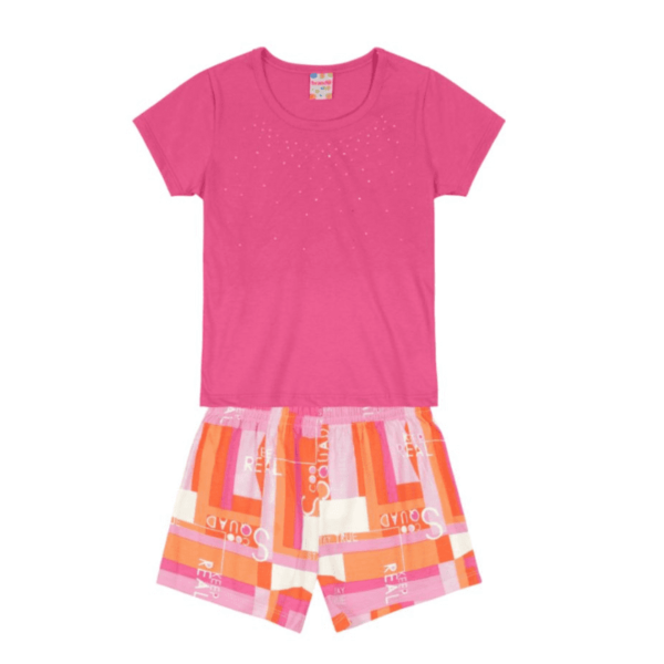 Conjunto Blusa e Shorts Malha - Image 2