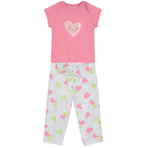Conjunto Body Cotton/ Calça Malha