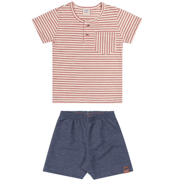 Conjunto Bebê Malibu e Tomate - Image 3
