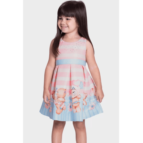 Vestido Alakazoo Infantil em Tecido Fidji