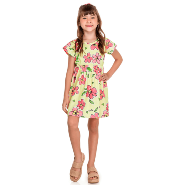Vestido Botton Maquinetado Big