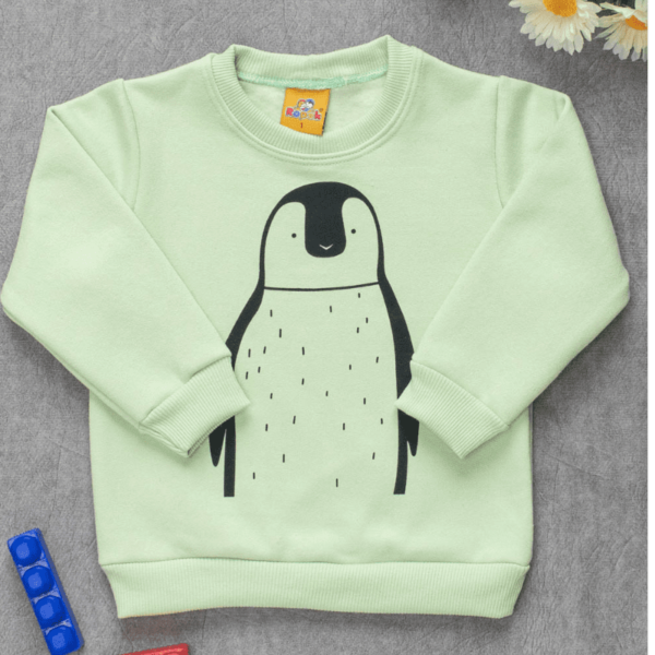 Blusa Infantil Moletom Estampa Pinguim Abacate