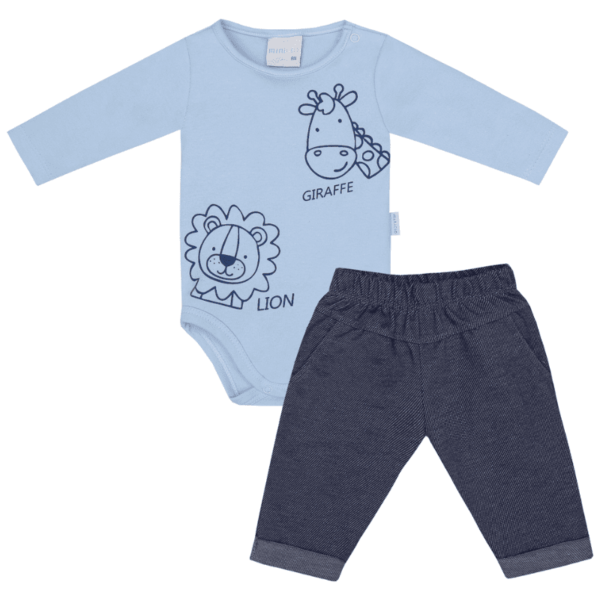 Conjunto body masc lion giraffe
