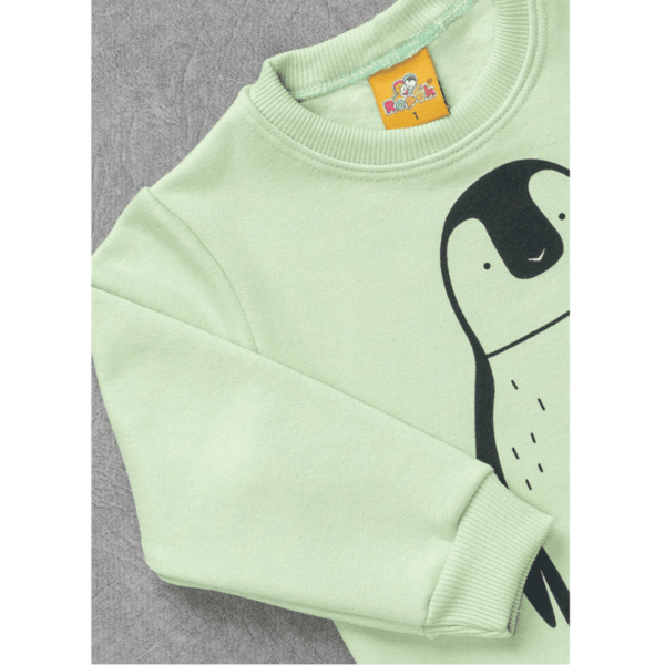 Blusa Infantil Moletom Estampa Pinguim Abacate - Image 2