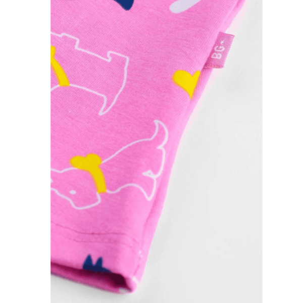 Vestido Infantil Boca Grande Doguinhos Rosa - Image 3