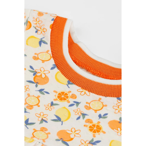 Vestido Alakazoo Bebê Amiga Tartaruga Laranja - Image 2