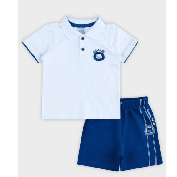 Conjunto Polo Bebê Menino Boca Grande - Image 5