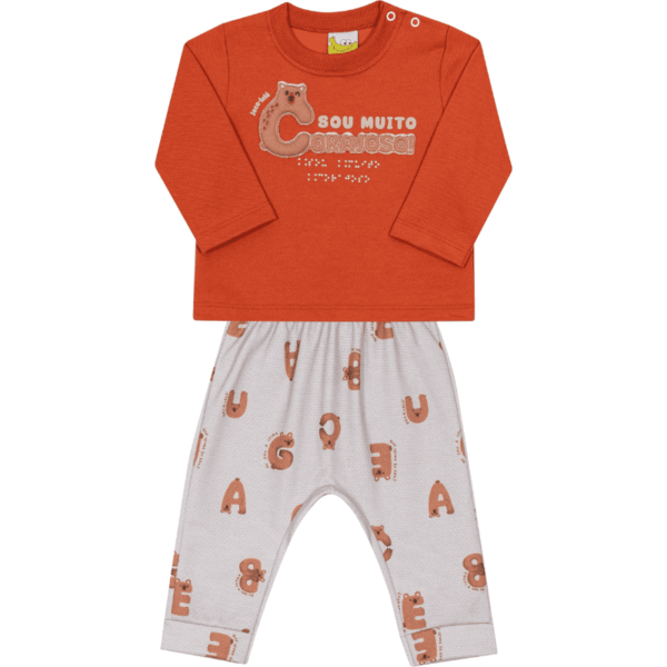 CONJUNTO CASACO E CALÇA MASCULINO BEBE