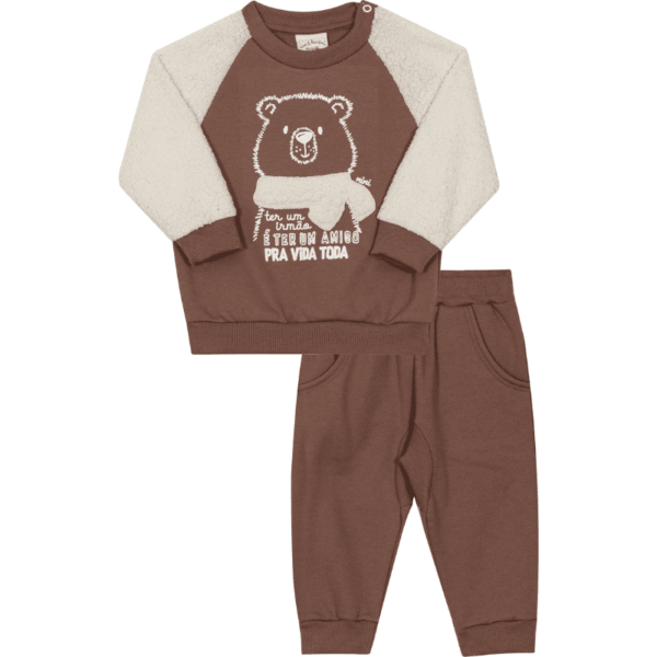 CONJUNTO CASACO E CALÇA UNISSEX BEBÊ