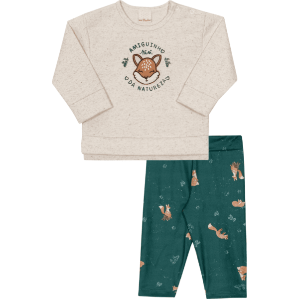 CONJUNTO CASACO E CALÇA FEMININO BEBÊ