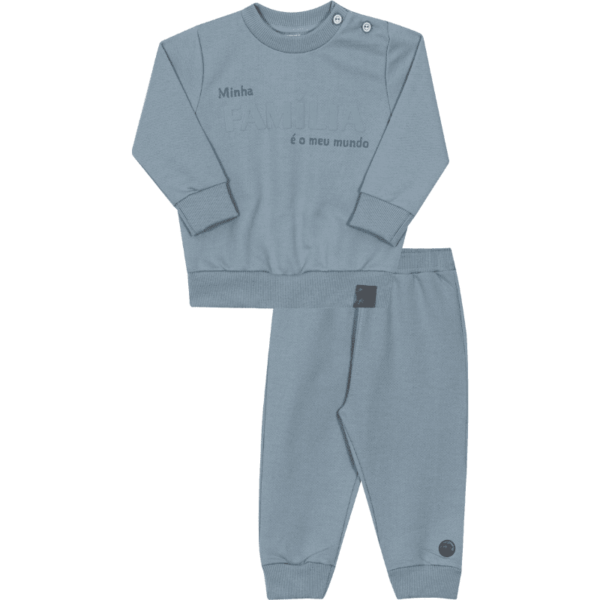 CONJUNTO CASACO E CALÇA UNISSEX BEBÊ