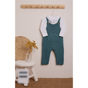 CONJUNTO JARDINEIRA E BODY MASCULINO SAMUEL