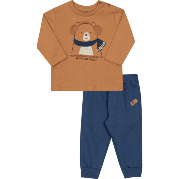 N5787 CONJUNTO CAMISETA E CALÇA MASCULINO BEBÊ