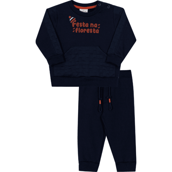 CONJUNTO CASACO E CALÇA MASCULINO BEBÊ
