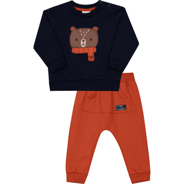 CONJUNTO CASACO E CALÇA MASCULINO BEBÊ
