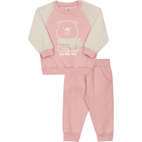 CONJUNTO CASACO E CALÇA FEMININO BEBÊ