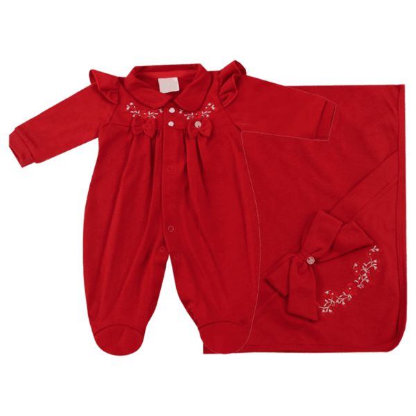 SAÍDA DE MATERNIDADE FEMININA VERMELHO