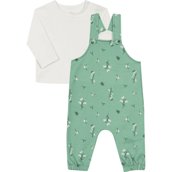 CONJUNTO BLUSA E JARDINEIRA FEMININO BEBÊ