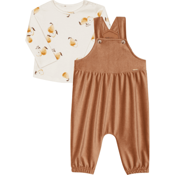 CONJUNTO BLUSA E JARDINEIRA FEMININO BEBÊ