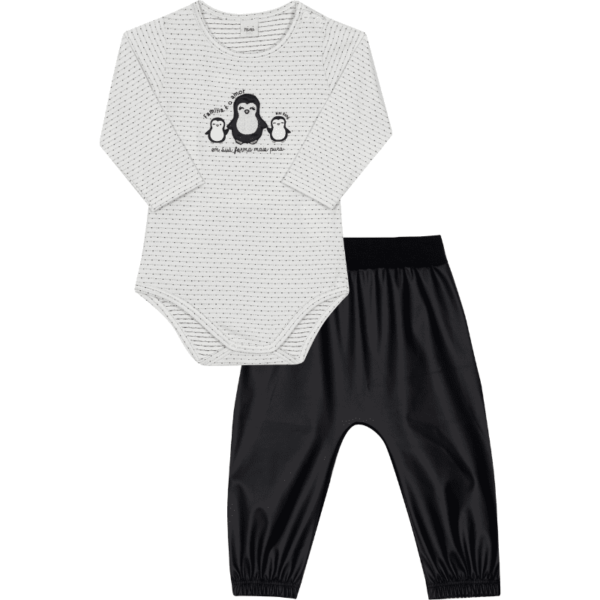 CONJUNTO BODY E CALÇA FEMININO BEBÊ