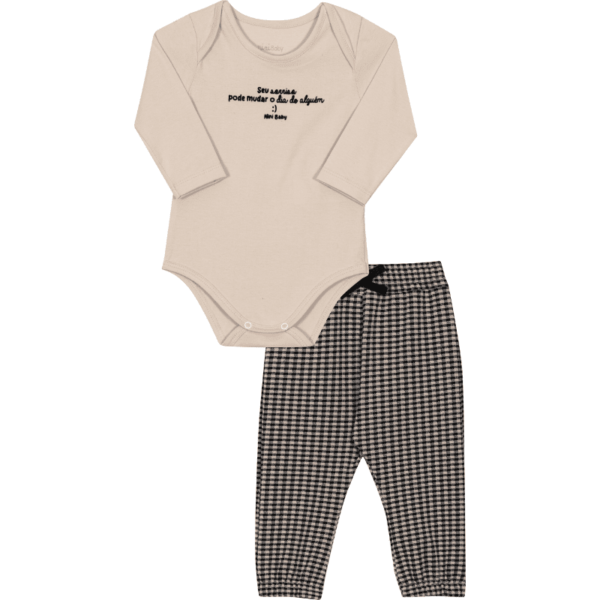 CONJUNTO BODY E CALÇA FEMININO BEBÊ