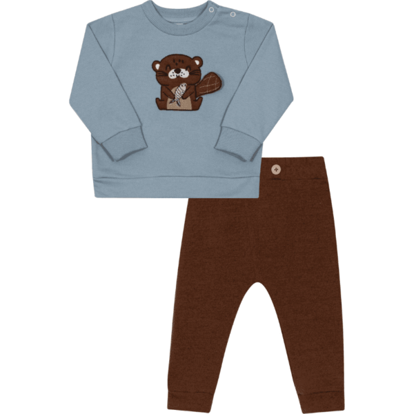 CONJUNTO CASACO E CALÇA MASCULINO BEBÊ