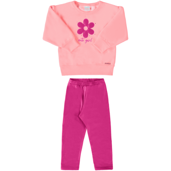 CONJUNTO BEBÊ MARLAN BABY ROSA VANILLA