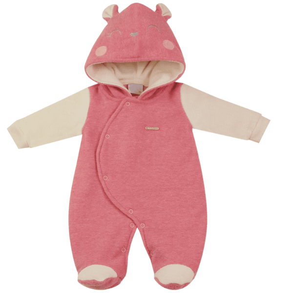 MACACÃO FEMININO COELHINHA ROSA