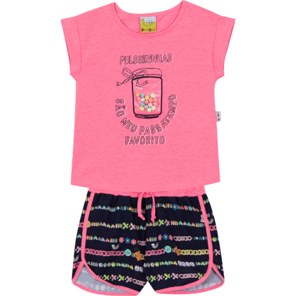 CONJUNTO BLUSA E SHORTS
