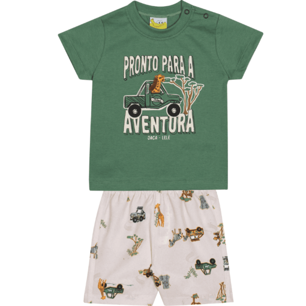 CONJUNTO CAMISETA E BERMUDA MASCULINO