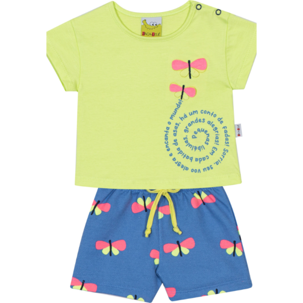 CONJUNTO BLUSA E SHORTS FEMININO