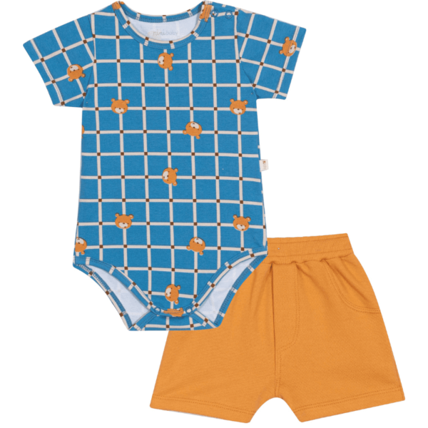 CONJUNTO BODY E BERMUDA MASCULINO