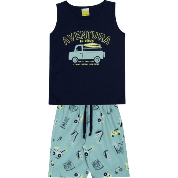 CONJUNTO REGATA E BERMUDA MASCULINO