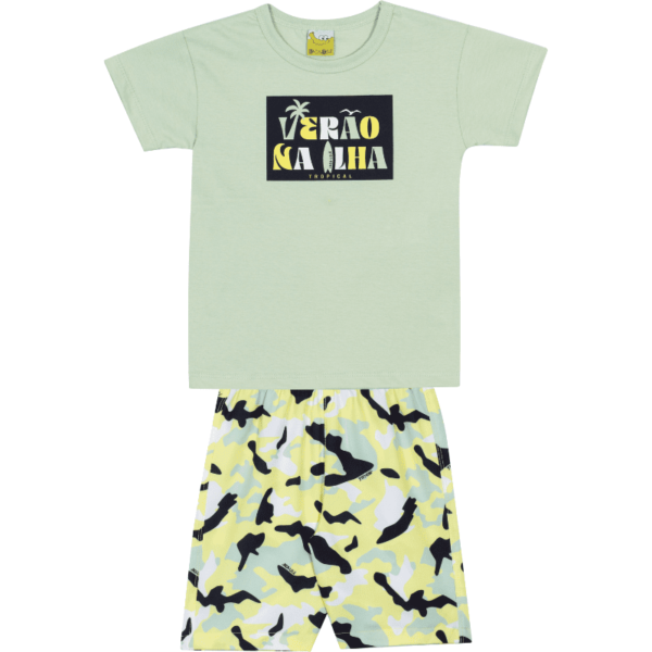 CONJUNTO CAMISETA E BERMUDA MASCULINO