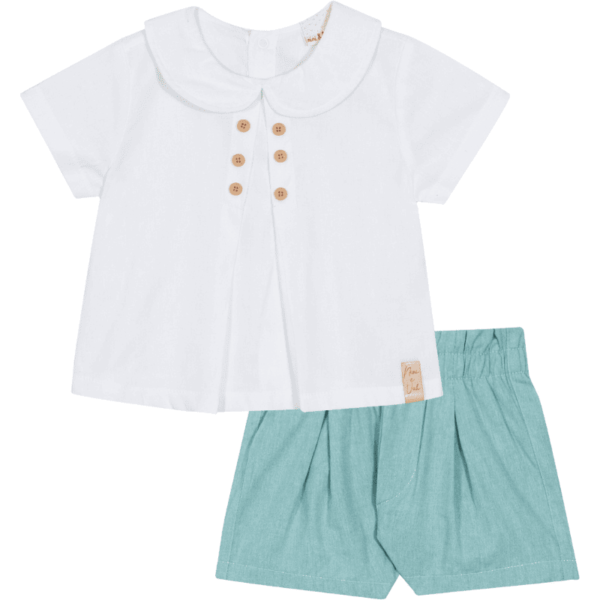 CONJUNTO BLUSA E SHORT FEMININO