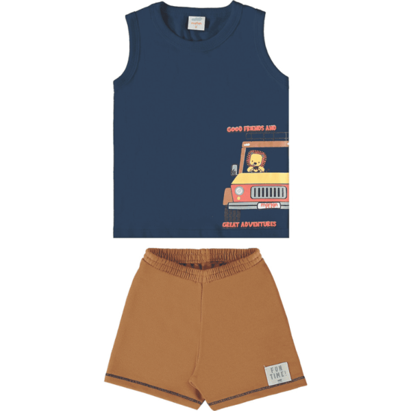 CONJUNTO BEBE MARLAN BABY 01 MARINHO ESCURO