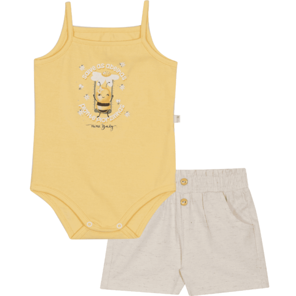 CONJUNTO BODY E SHORT FEMININO B