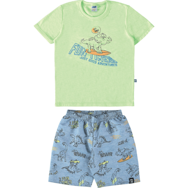 CONJUNTO INFANTIL MARLAN 4 VERDE NEON