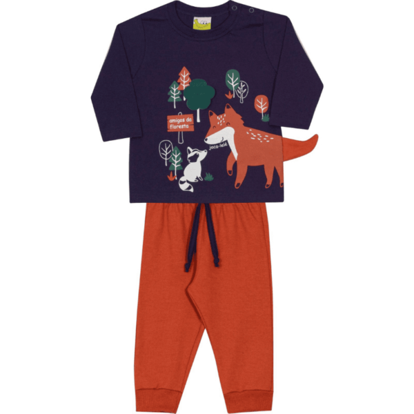 Conjunto camiseta e calça masculino