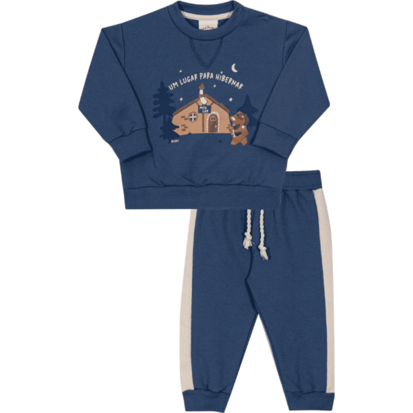 Conjunto casaco e calça masculino