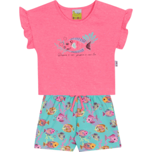 Conjunto Blusa e Shorts Feminino Bebê