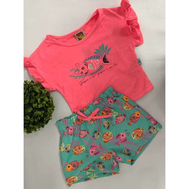 Conjunto Blusa e Shorts Feminino Bebê - Imagem 3