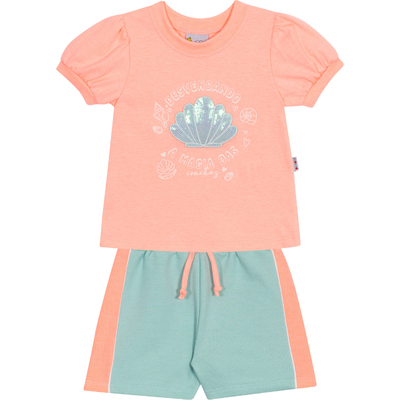 Conjunto Blusa e Shorts Feminino Bebê