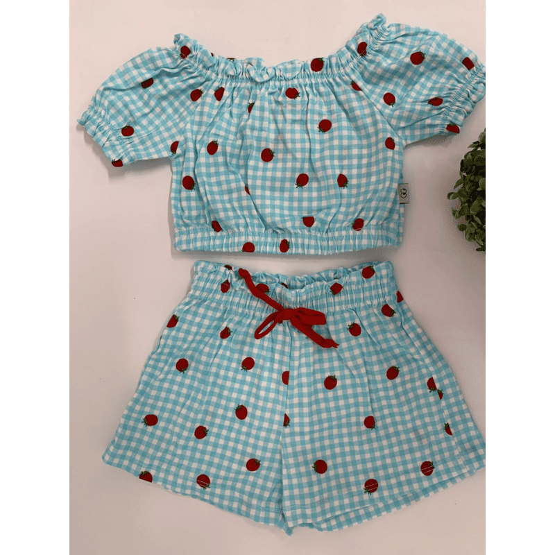 Conjunto Blusa e Shorts Feminino Bebê - Imagem 2